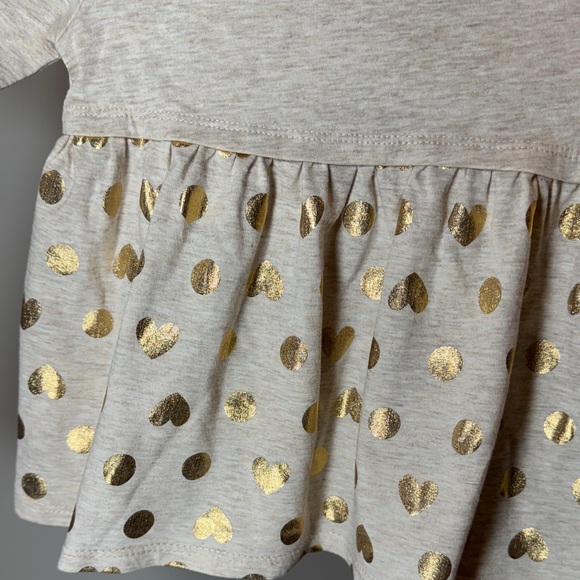 Garanimals Gold Polka Dot & Hearts Long Sleeve - Picture 4 of 8
